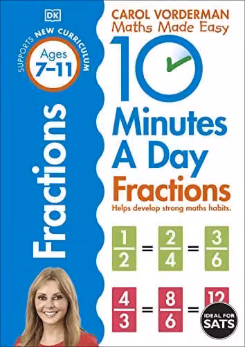 DK 10 Minutes a Day Fractions Multicolour Educational Book – 1