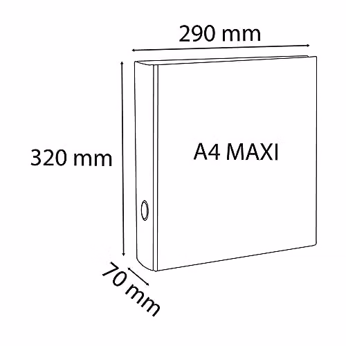 Exacompta A4 4-Ring Rigid PVC Binder in Assorted Colours – 2