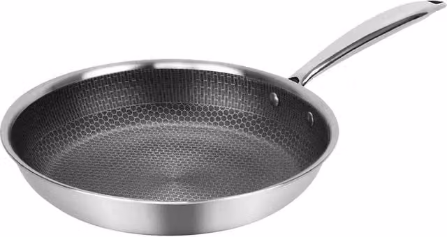 Nordara 24cm Stainless Steel Non Stick Induction Frying Pan in Silver