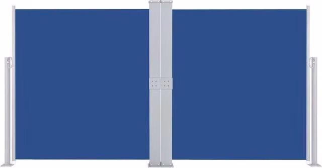Berkfield Home Retractable Side Awning in Blue, W/D/H: 600 x 160 x 160 cm – 1