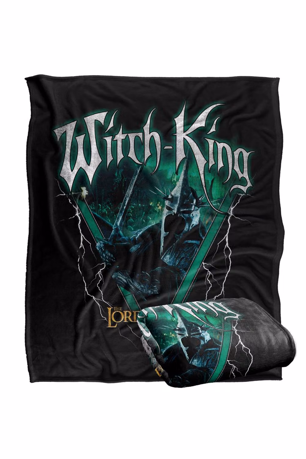 Warner Bros. Lord of the Rings Witchking Heavy Metal Super Soft Fleece Throw Blanket, Multicolour, W/D/H: 127.0 x 152.4 x 1.0 cm – 7