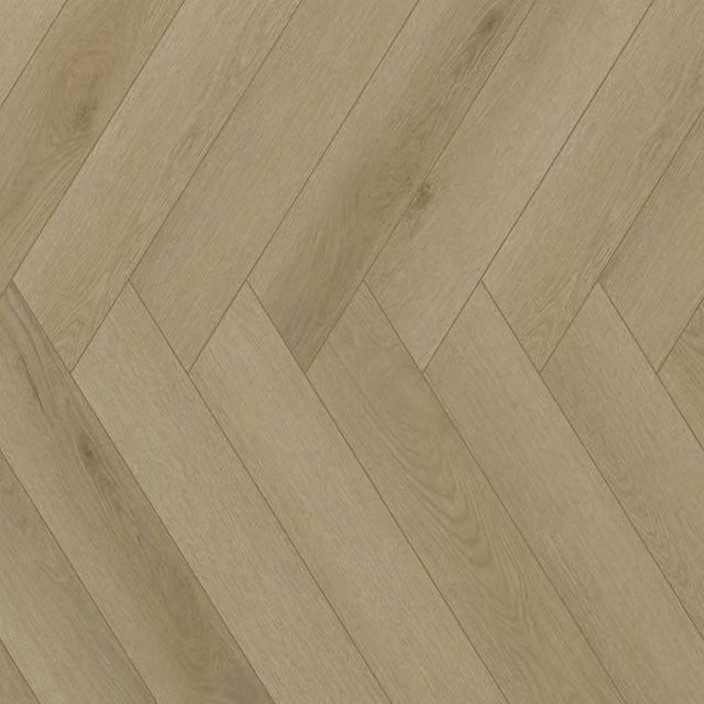 FirmfitOSH Herringbone Wood Effect Click Lock Luxury Vinyl Tile, 7.5mm, Beige