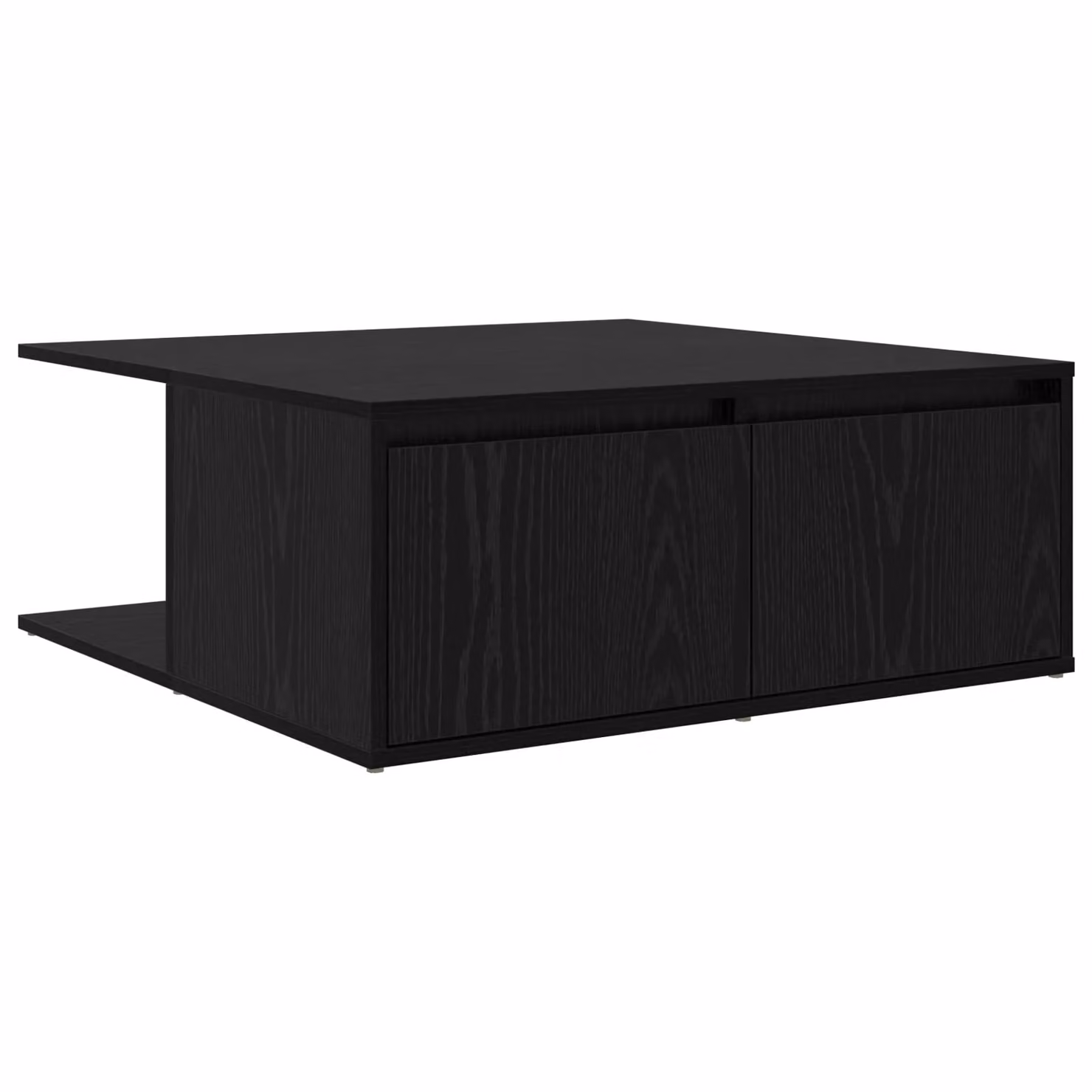 Berkfield Home Black Oak Coffee Table, W/D/H: 80 x 80 x 31 cm – 2
