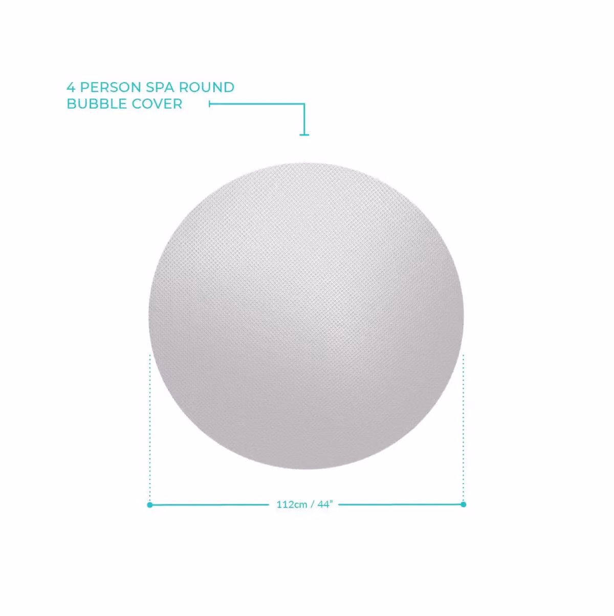 Wave Spas Round Thermal Solar Film Bubble Cover in Grey – 2