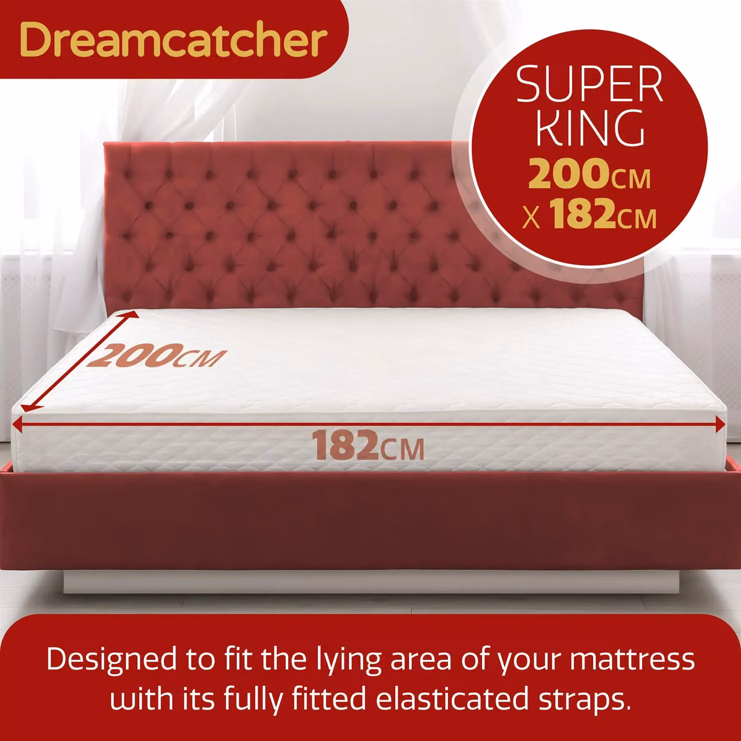 Dreamcatcher Deluxe Electric Fitted Polar Fleece Heated Under Blanket in White with 3 Heat Settings – 3