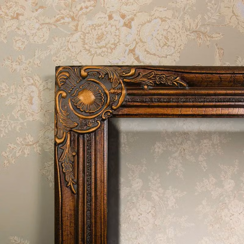 Melody Maison Vintage Rectangular Gold Wall Mirror W/H: 47 x 142 cm – 2