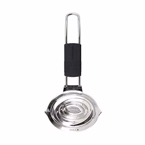 MasterClass All in 1 Nesting Measuring Spoon in Silver Stainless Steel with Printed Scale