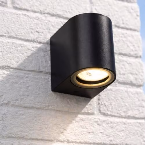CGC Lighting Eileen Black Up and Down Outdoor Wall Light for Garden and Terrace