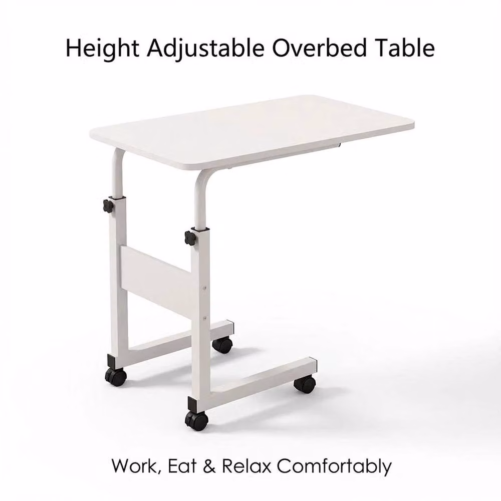 EONLION White Glossy Computer Desk with Width: 100 cm – 2