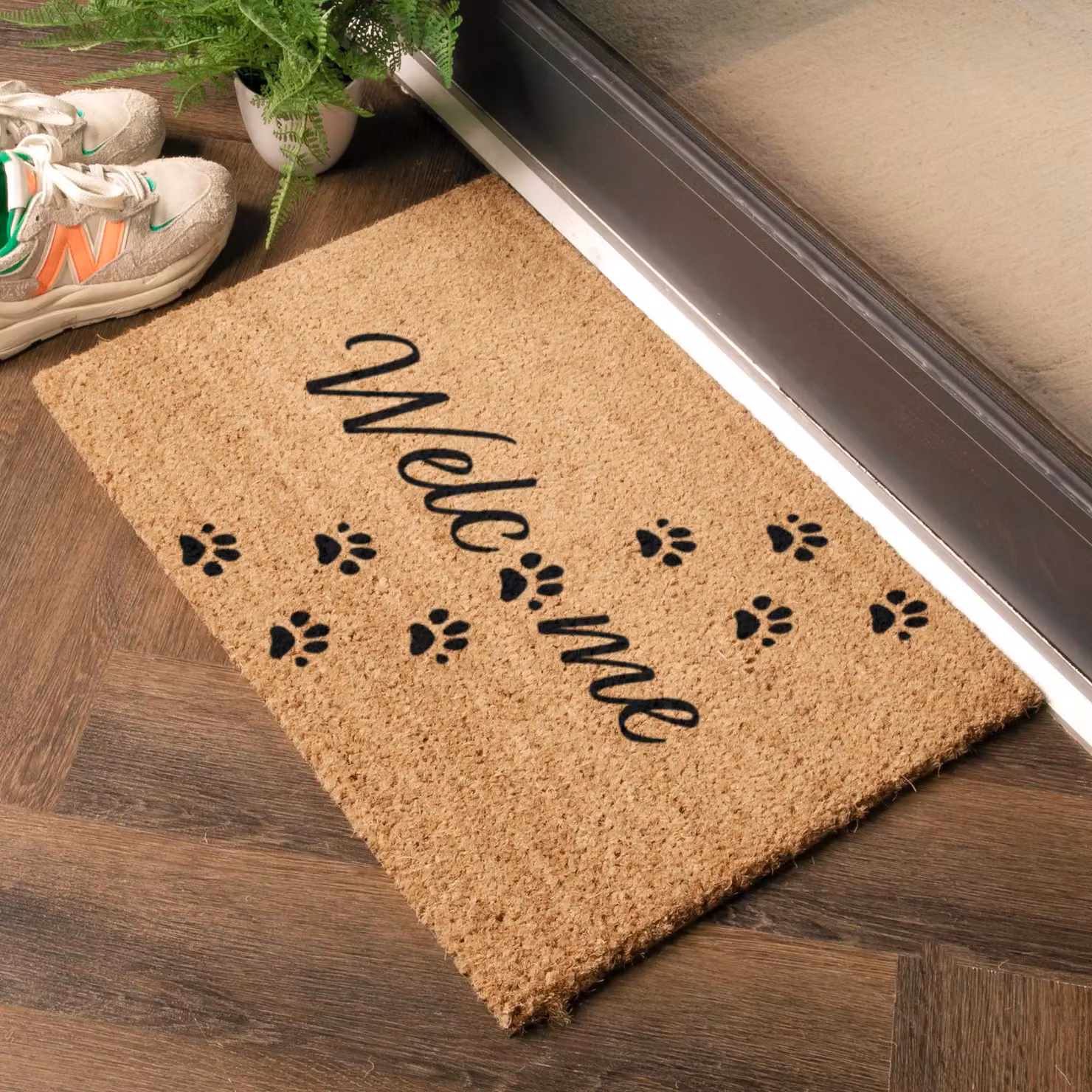 Artsy Mats Welcome Paws Coir Doormat in Brown, W/D: 60 x 40 cm – 2