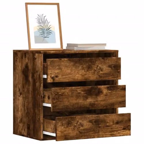 vidaXL Corner Chest of Drawers in Brown, W/D/H: 60 x 41 x 58 cm – 3