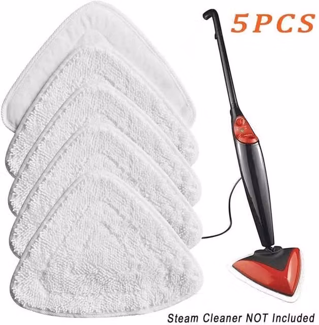KORVIXA 5-Pack Mop Head Replacement Pads in White, Width: 100 cm – 1