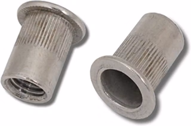 JRP M8 x 18.5 A4 Stainless Steel Rivet Nuts, Grey (JRPRNSS4FH0835)