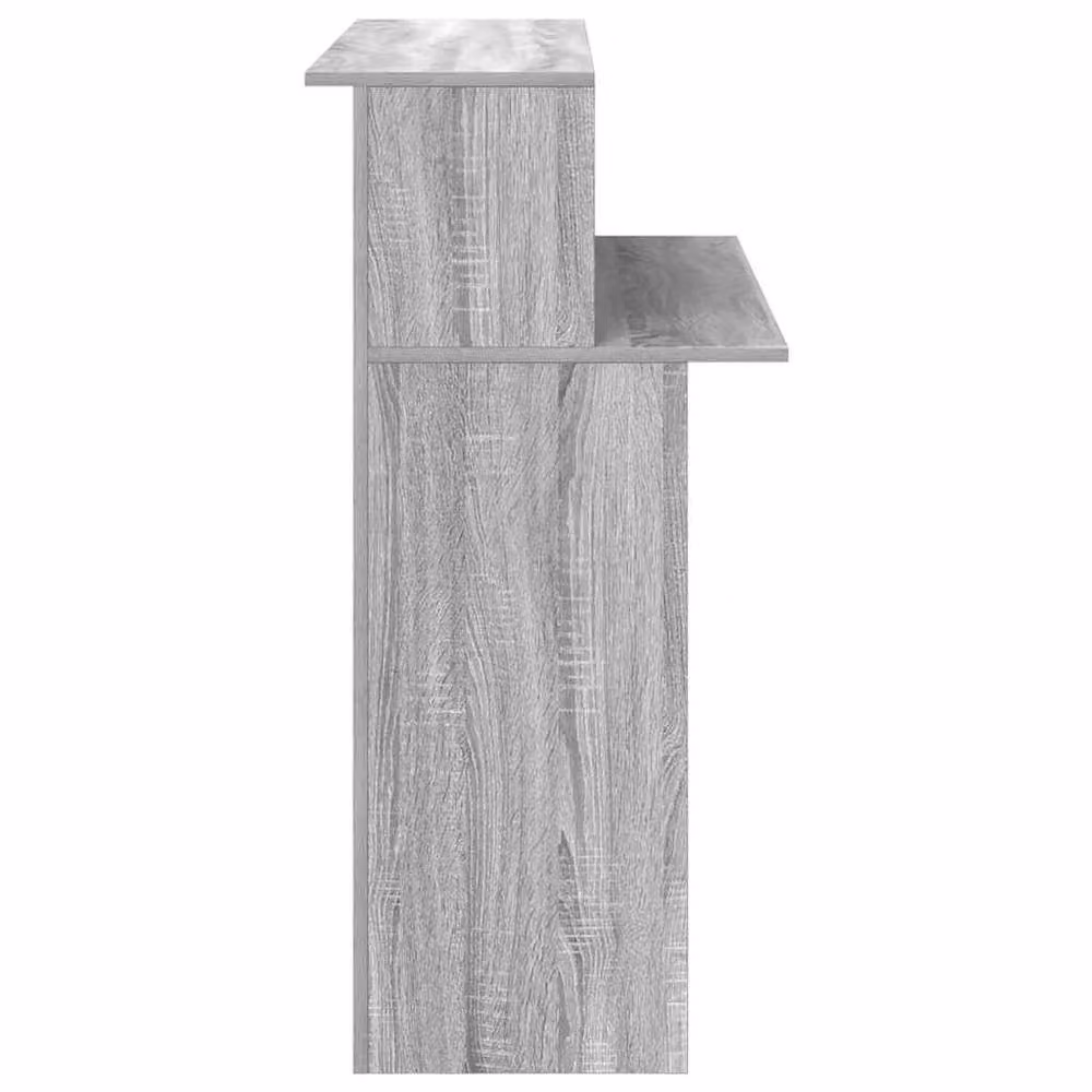 Berkfield Home Grey Sonoma Reception Desk in Engineered Wood W/D/H: 100 x 50 x 103.5 cm – 3