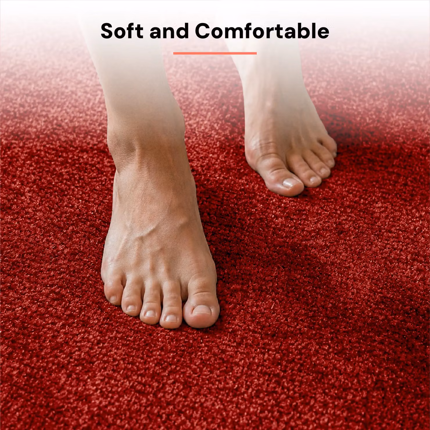Smart Living Greekey Non Slip Heavy Duty Machine Washable Striped Door Mat, Dark Red, W/D/H: 60 x 40 x 1 cm – 2