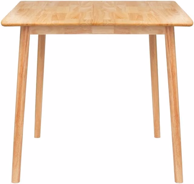 Nicholas Winter Square Wooden Dining Table in Natural Brown, W/D/H: 90 x 90 x 75 cm – 1