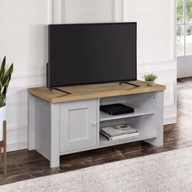 Birlea Modern Oak and Grey TV Unit