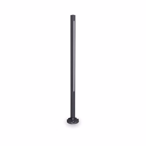 Netlighting Jedi LED Outdoor Bollard Floor Lamp, Anthracite/Black, 3000K Warm White, IP65, Height: 80 cm