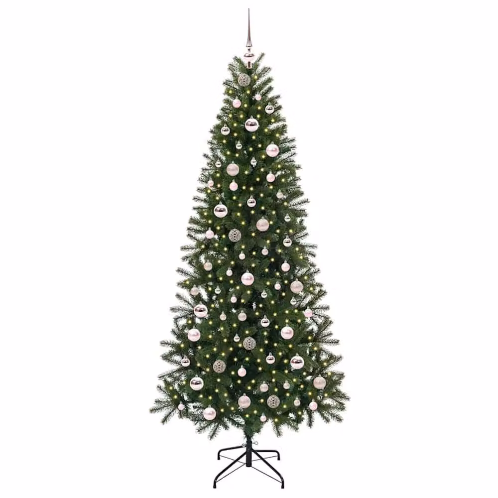 Berkfield Home Artificial Green Christmas Tree with 300 LEDs, Height: 210 cm – 3