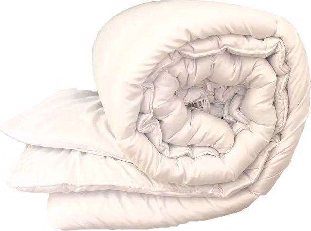 Homespace Direct Ltd White Single Hollowfibre Summer Duvet Quilt, 4.5 Tog