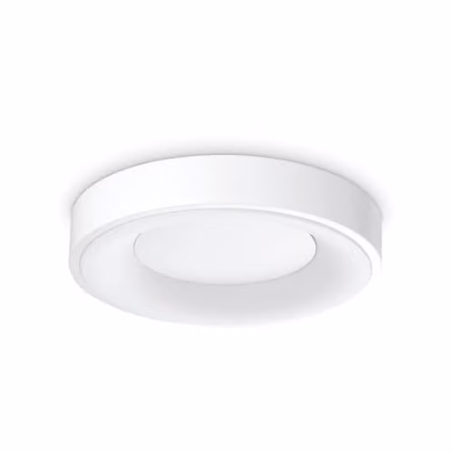 Netlighting Planet Integrated LED Semi Flush Ceiling Light, White, 1550Lm, 3000K Warm White