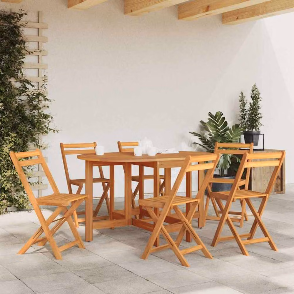 Berkfield Home Rectangular Garden Table in Brown Solid Oiled Acacia Wood W/D/H: 130 x 90 x 72 cm – 1