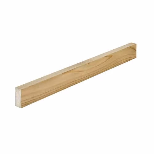 Snowdon Timber Treated Rough Sawn Wood Battens, 8 Pack, W: 50 mm, T: 22 mm, L: 1.8 m