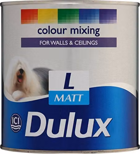 Dulux Matt Tintable Colour Mixing Base in White, 1 l