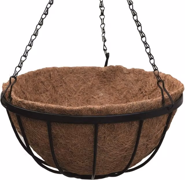 Thompson & Morgan Brown Coconut Coir Coco Liner for Hanging Baskets, Pack of 4