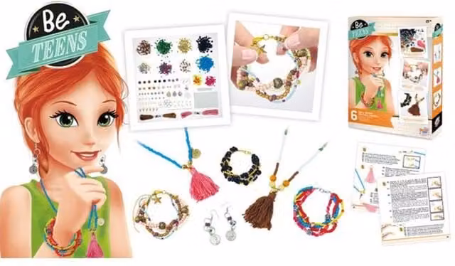 Buki Creative Multicolour and White Bohemian Threaded Jewellery