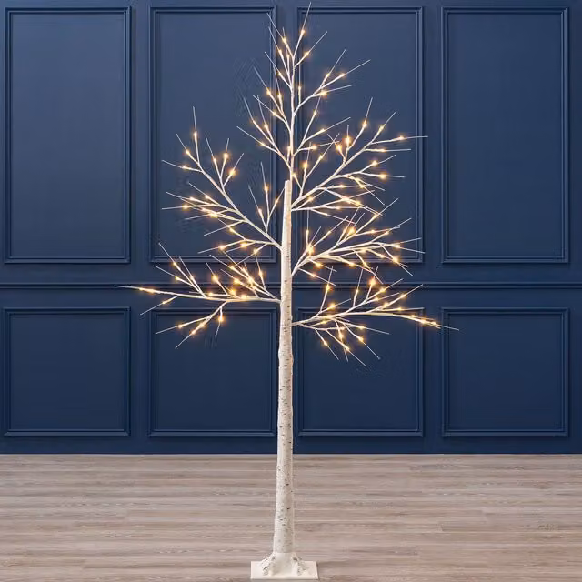 Christow White Birch Tree LED Christmas Decoration for Indoor and Outdoor Use