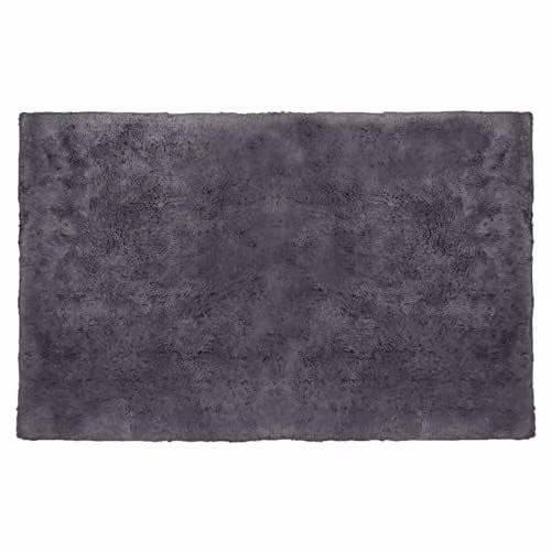 Allure Bath Fashions Allure Hotel Bath Mat, Charcoal Grey, 100% Cotton, Non-Slip, Antibacterial, W: 80 cm, D: 50 cm