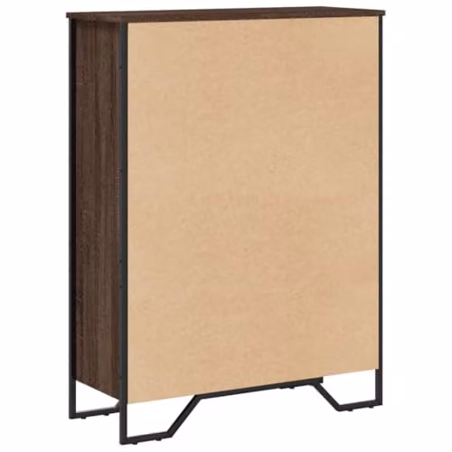 vidaXL Modern Brown Bookcase in Engineered Wood, W: 80 cm, D: 31 cm, H: 106 cm – 5