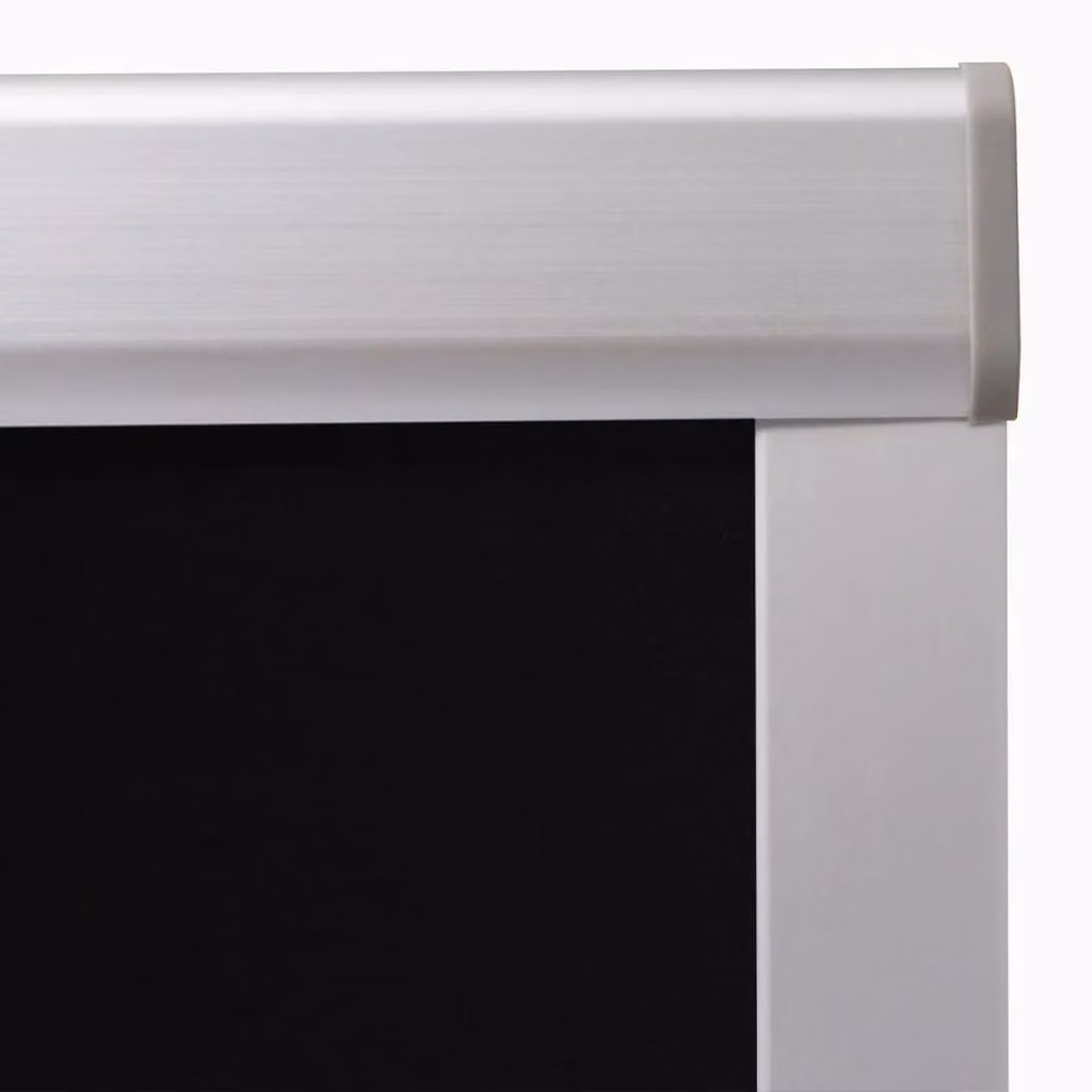 Berkfield Home Blackout Roller Blind in Black, Thermal Insulating Polyester – 3