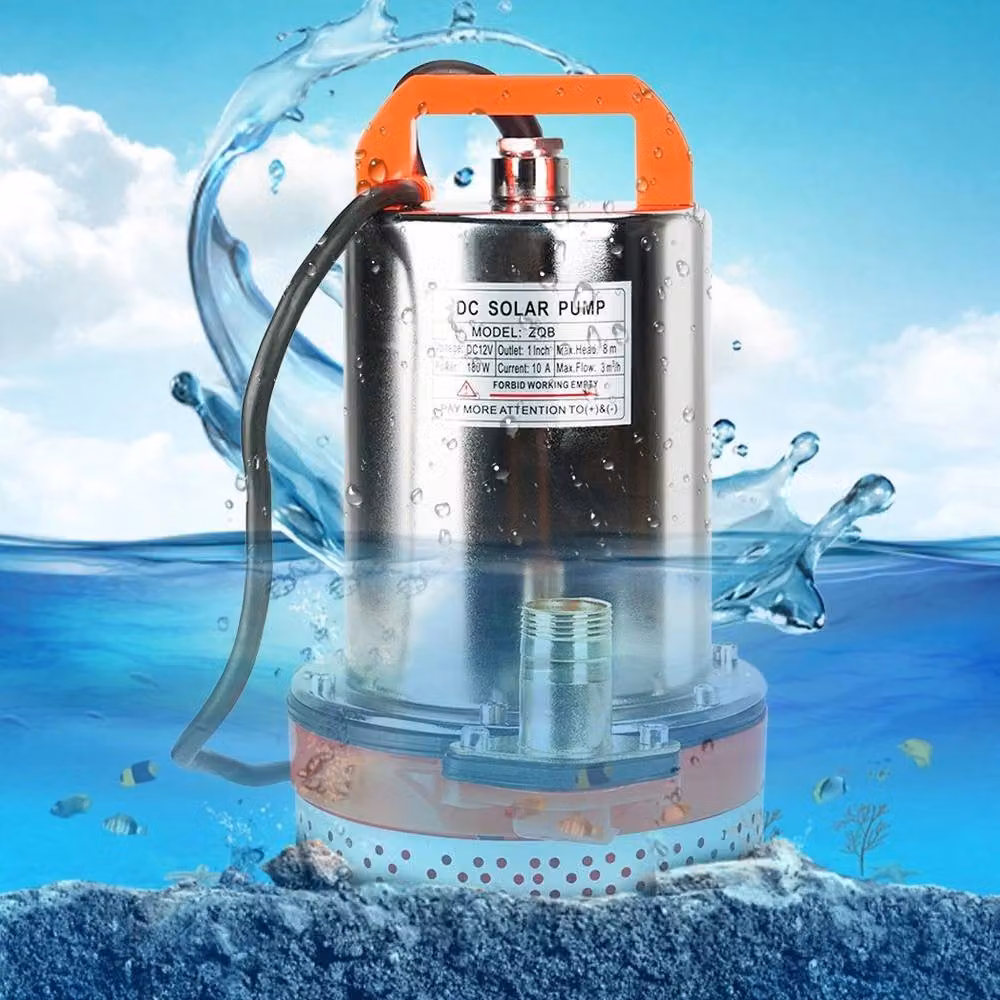 NESTLUNE 3000l Submersible Garden Pond and Fountain Pump, 12V, Silver – 3