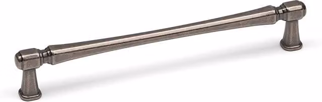 Handle & Home Slim Square T-Bar Cabinet Handle Pull in Antique Pewter Grey