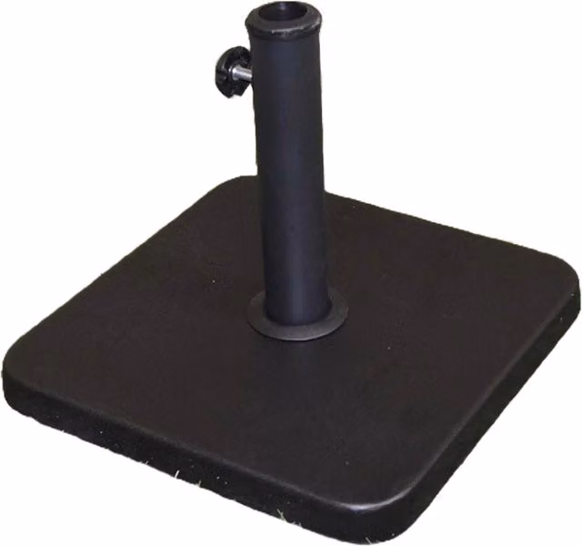 Shatchi Heavy Duty Square Concrete Parasol Base, Black