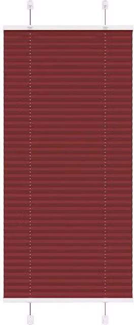 Berkfield Home Single Pleat Corded Blind in Bordeaux Red, W: 55 cm, H: 100 cm – 1