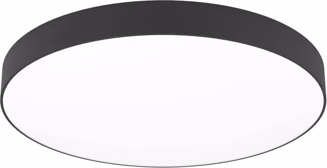 Loops Modern Black LED Ceiling Light with Included Bulb