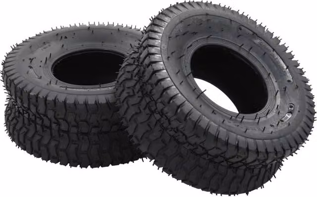 Berkfield Home Wheelbarrow Tyres, 2 Pack, Black Rubber, 15x6.00-6 4PR
