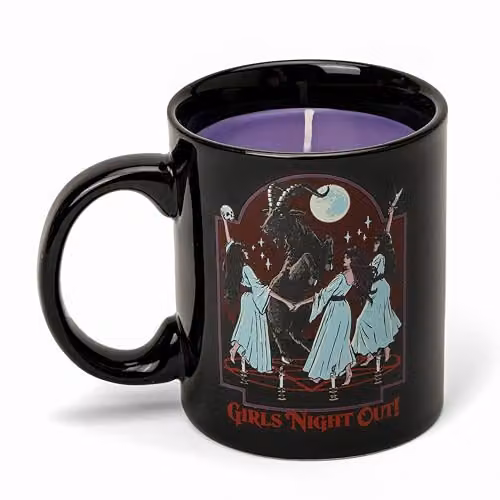 Steven Rhodes Purple Rain Candle Mug, 243g, Purple and Black Ceramic Shea Wax Candle – 1