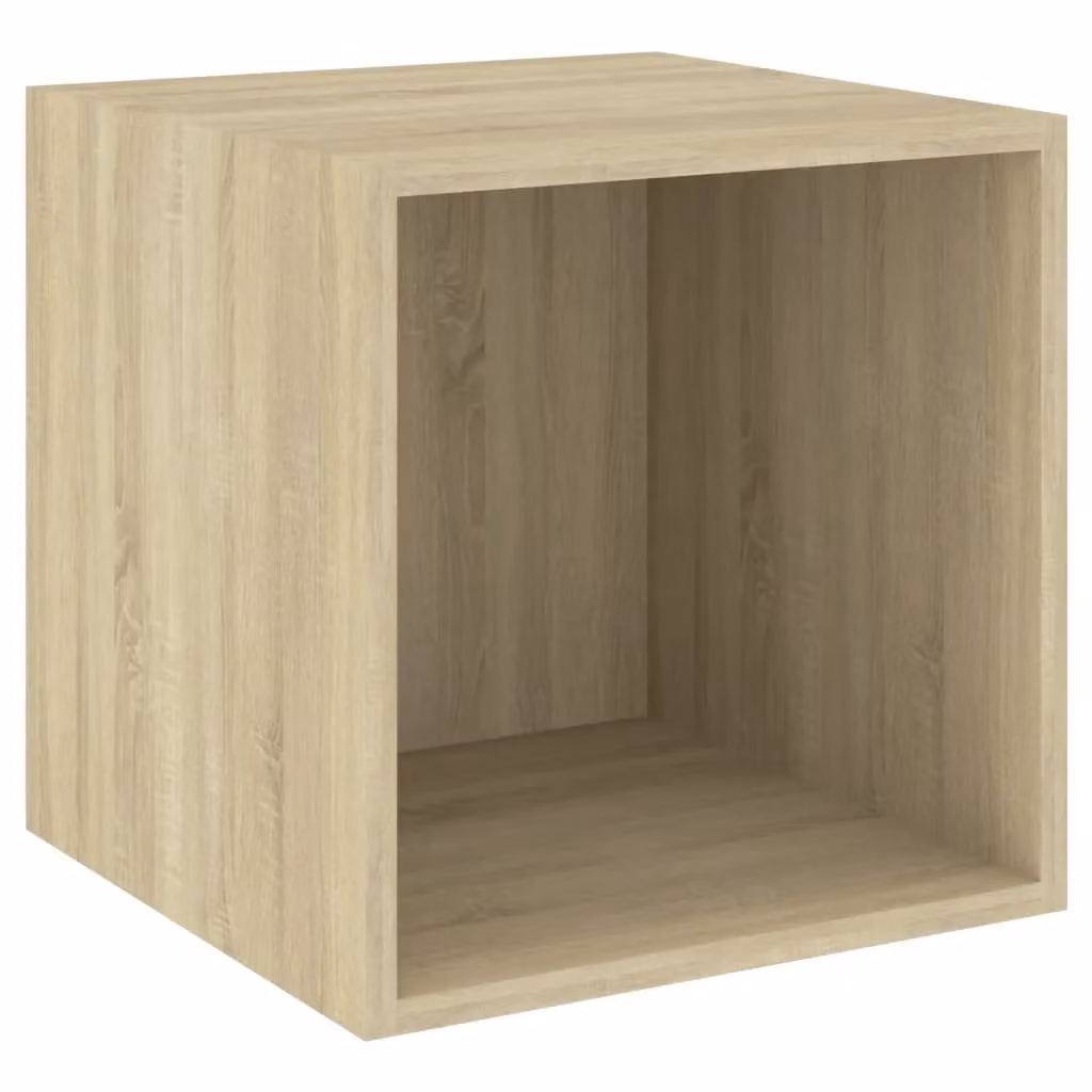 Berkfield Home Sonoma Oak Wall Cabinet in Brown, W/D/H: 37 x 37 x 37 cm – 2