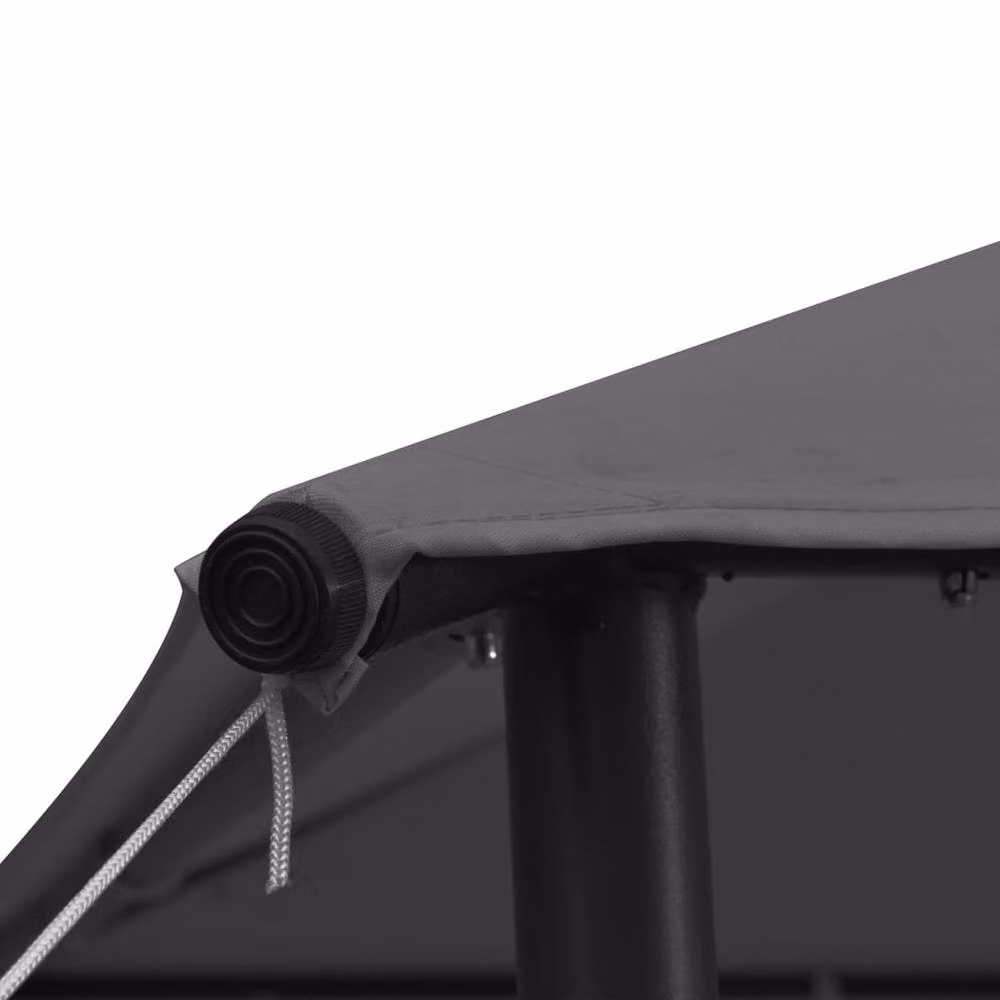 Berkfield Home Anthracite Hip Roof Gazebo with Steel Frame, W/D: 300 x 300 cm, Dark Grey – 3
