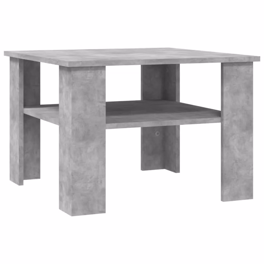 Berkfield Home Modern Square Coffee Table in Grey, W/D/H: 60 x 60 x 42 cm – 2