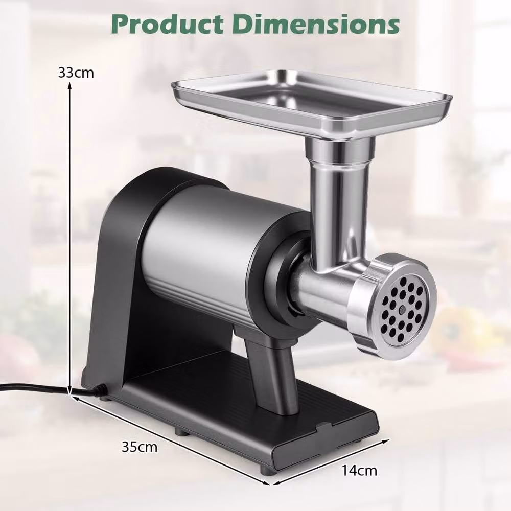 Costway 2000W Electric Meat Grinder and Sausage Stuffer Maker in Silver – 2