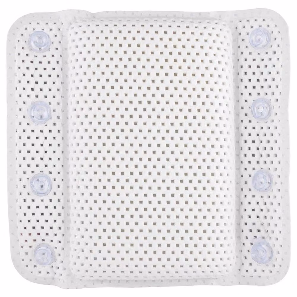 EONLION Non-Slip White Cushioned Bath Pillow – 2