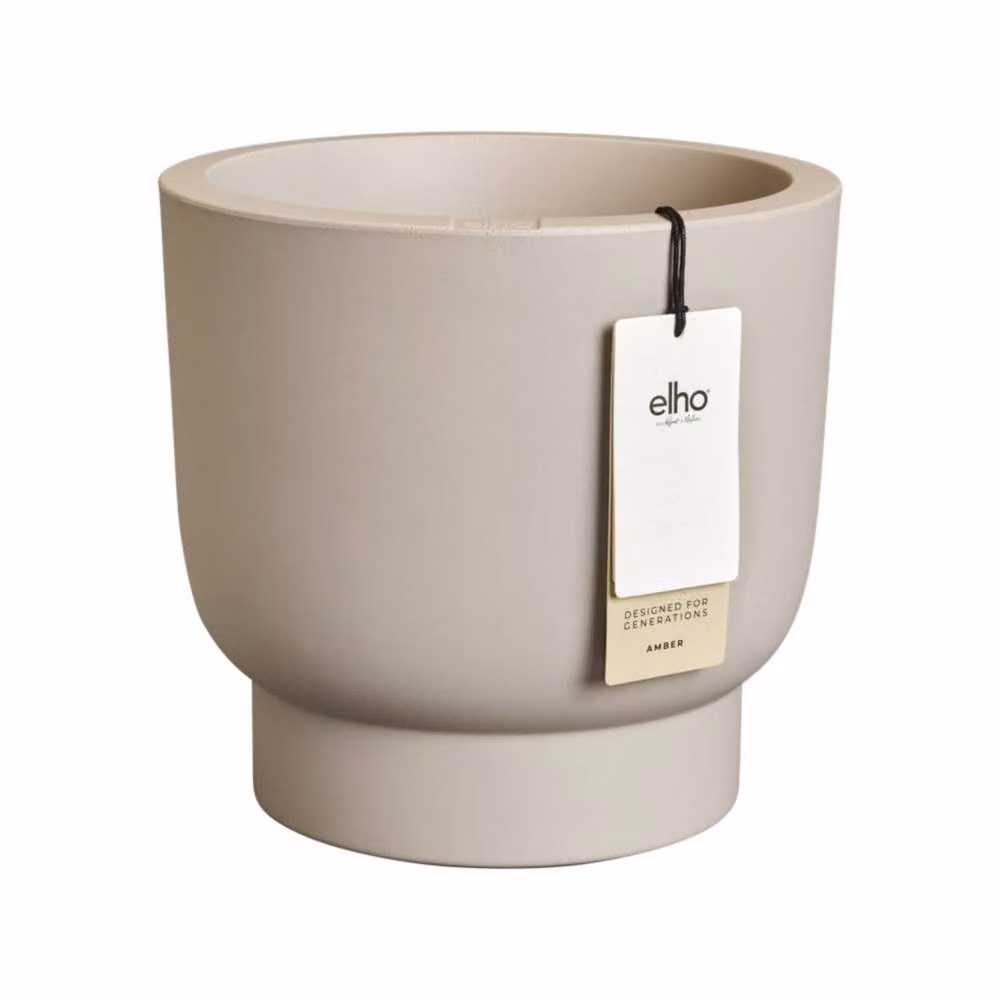Elho Amber Grail 30 Indoor and Outdoor Planter, Beige – 3