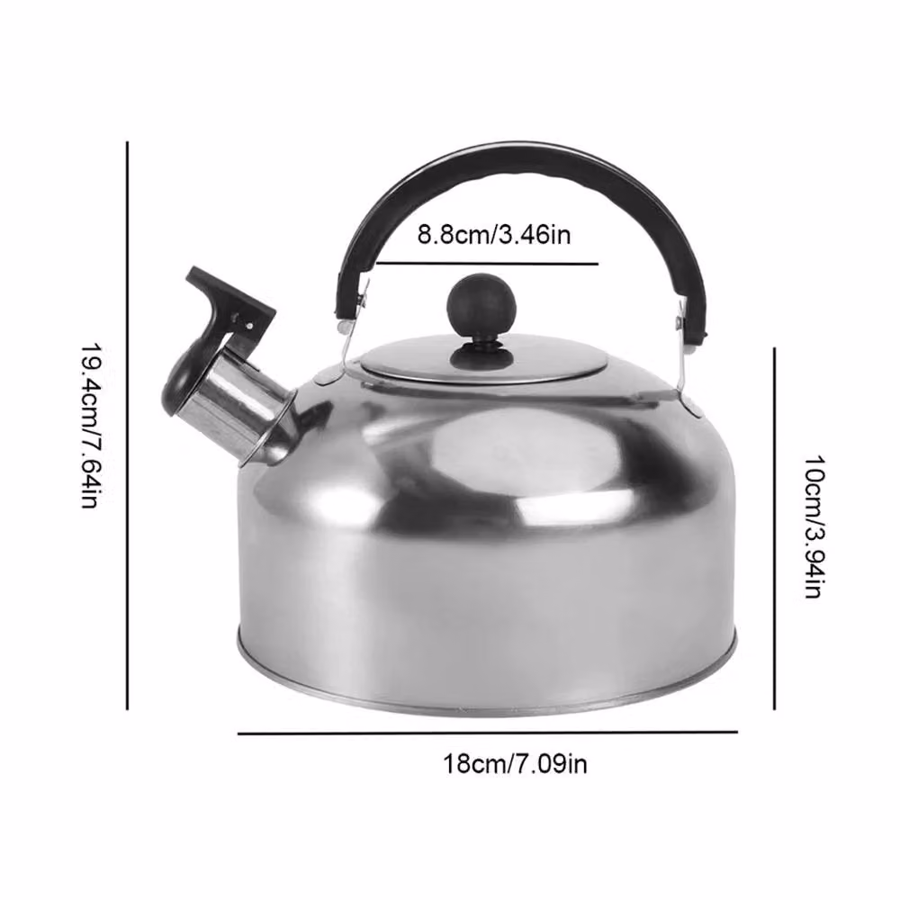 SPETLEK 3L Stainless Steel Whistling Gas Hob Kettle in Silver – 4