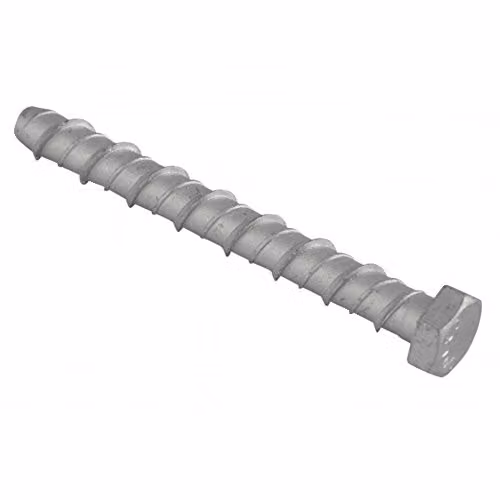 Forgefix Silver Lightning Bolt Hex Head Screws, M10 x 100mm, Box of 50