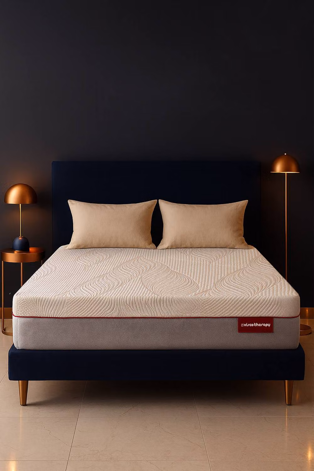 Rest Relax Visco Therapy Fusion Graphite Hybrid Pocket Memory 3000 Mattress in White, W/D/H: 90 x 200 cm – 3